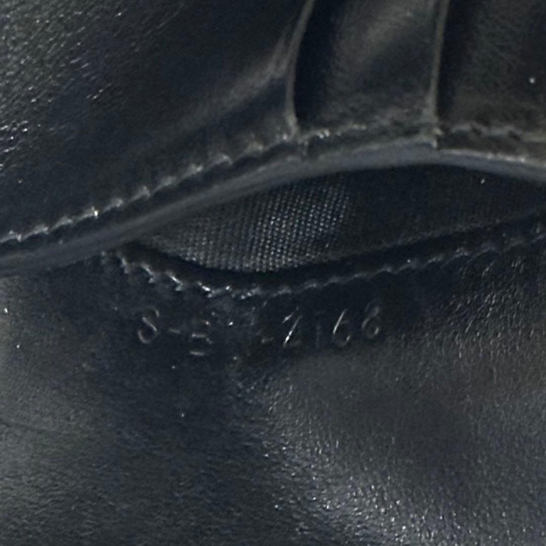 ✨️美品✨️ セリーヌ 二つ折り財布 クロコ 型押し レザー コンパクト 黒