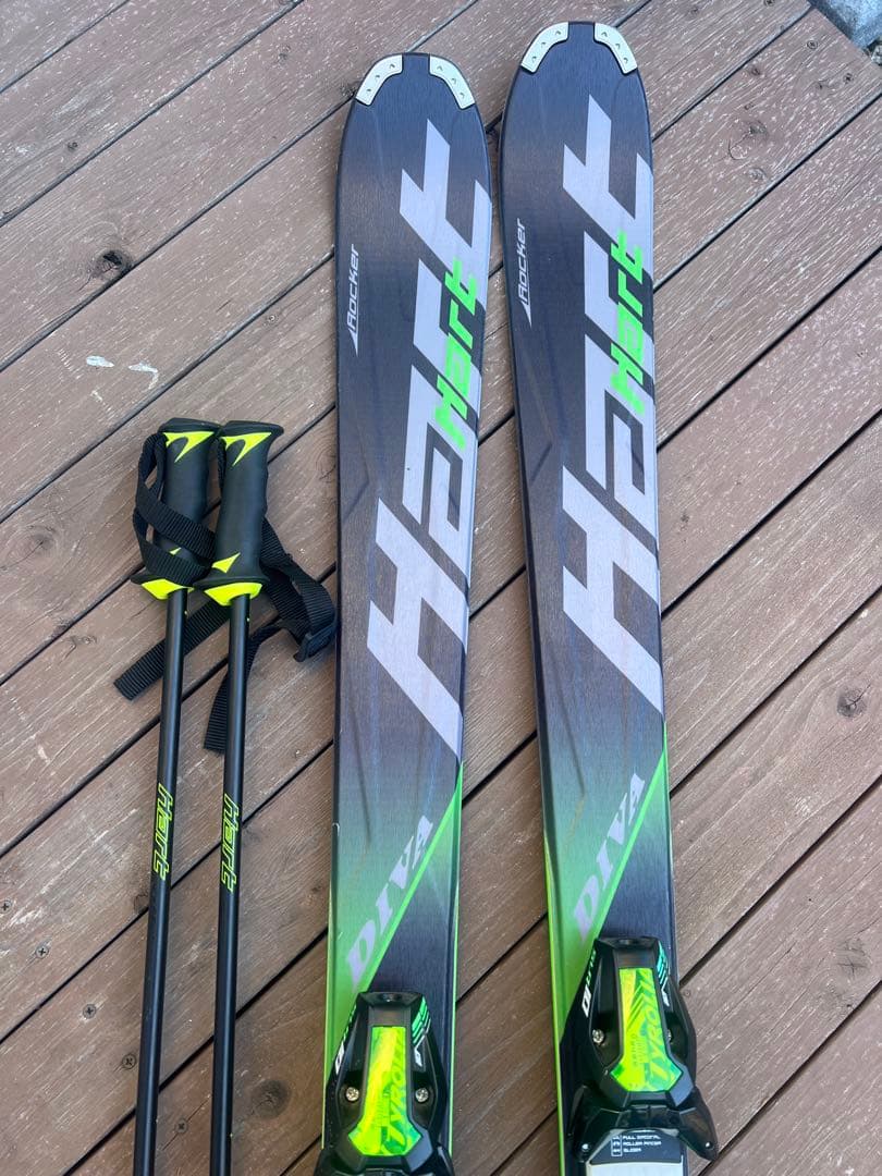 Hart Diva 164cm ストック付き スキーセット