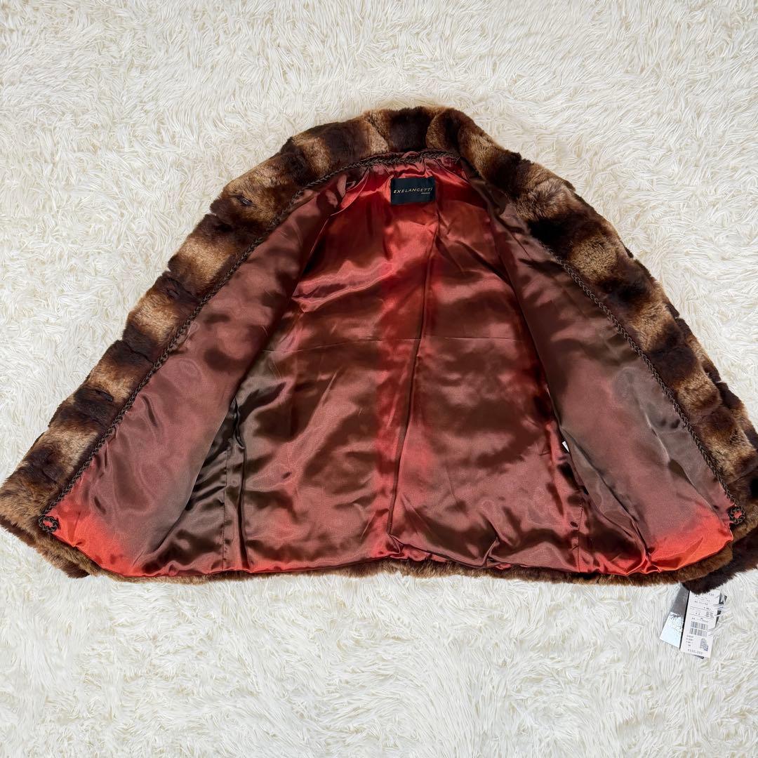 【ほぼ未使用】EXELANCETTI リアルファーコート ラビット 毛皮