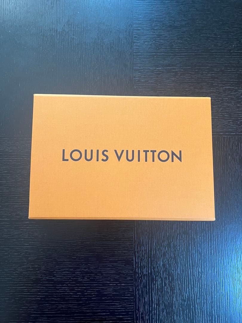 Louis Vuitton チェック柄マフラー ネイビー/グレー