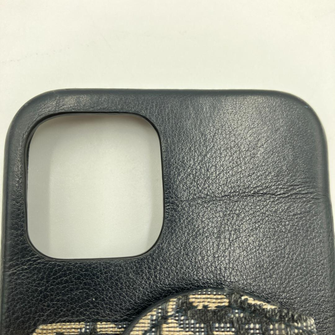 【きら】Dior　iPhone15plus ケース サドル オブリーク