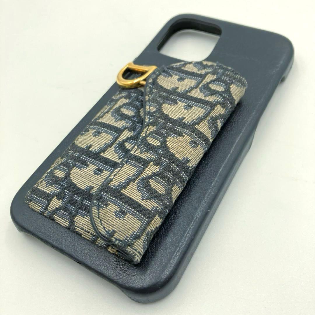 【きら】Dior　iPhone15plus ケース サドル オブリーク