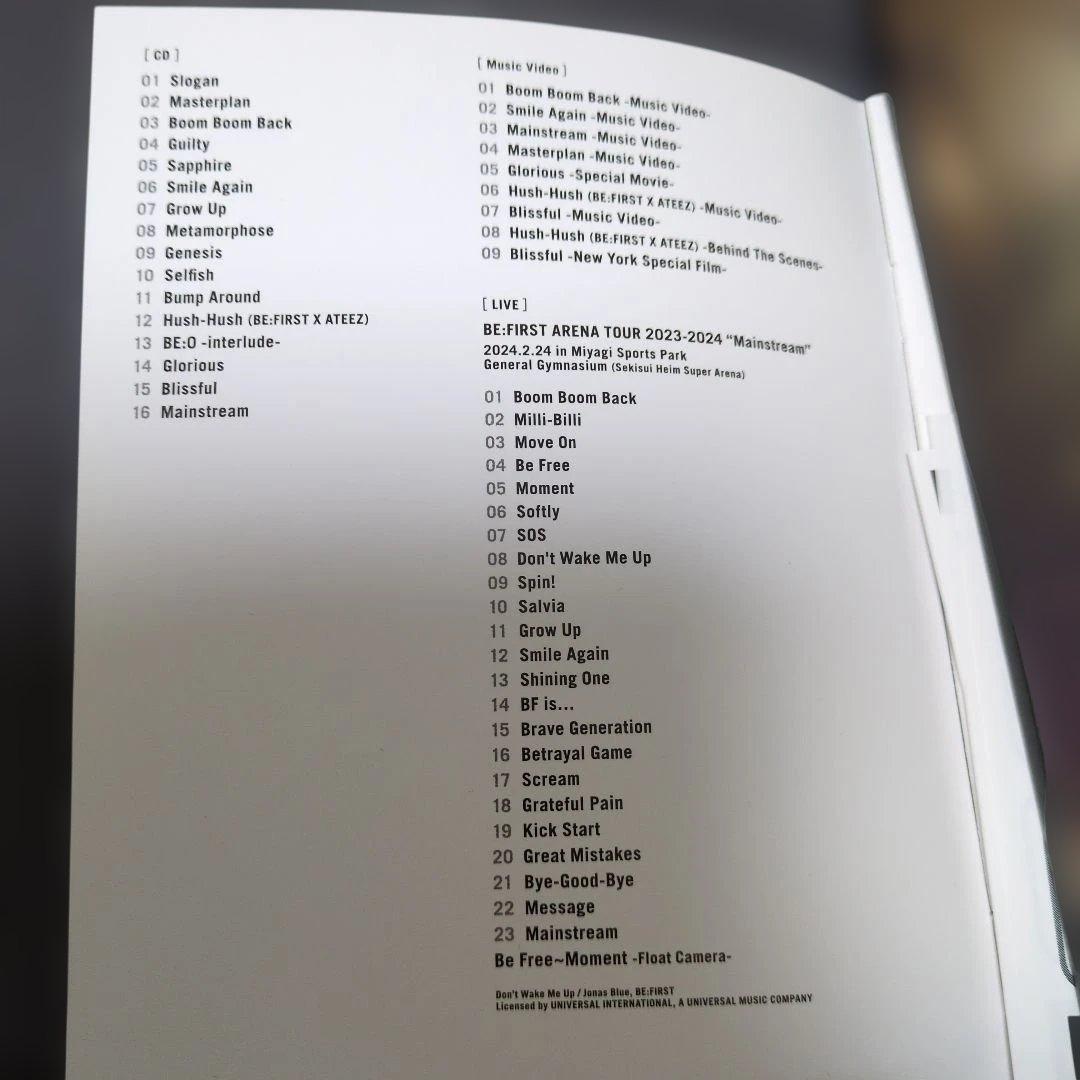 BE:FIRST 2:BE BMSG MUSIC SHOP限定盤　DVD