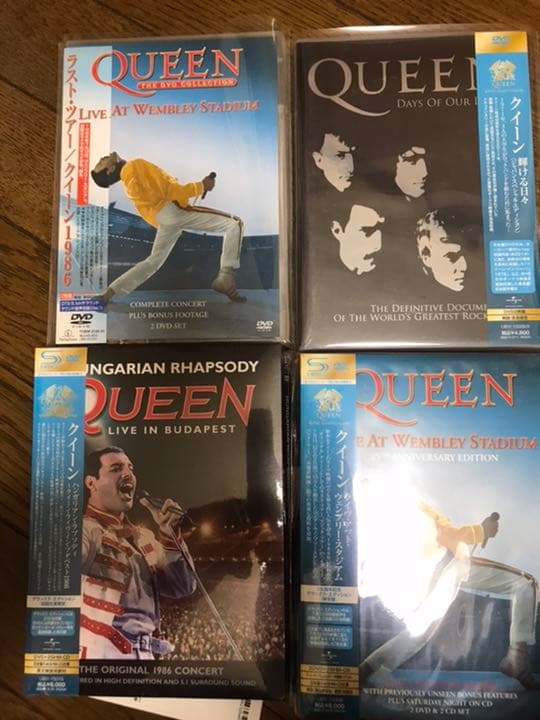 クイーン　DVD 8枚セット　未開封x5、開封済みx3