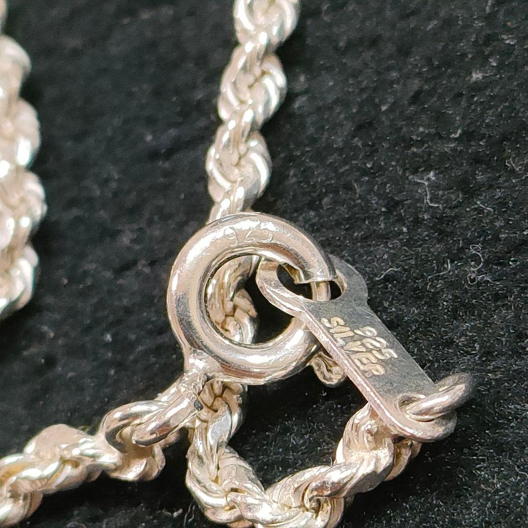 2AH93　真珠　925刻印　ダイヤモンド　ネックレス　シルバー