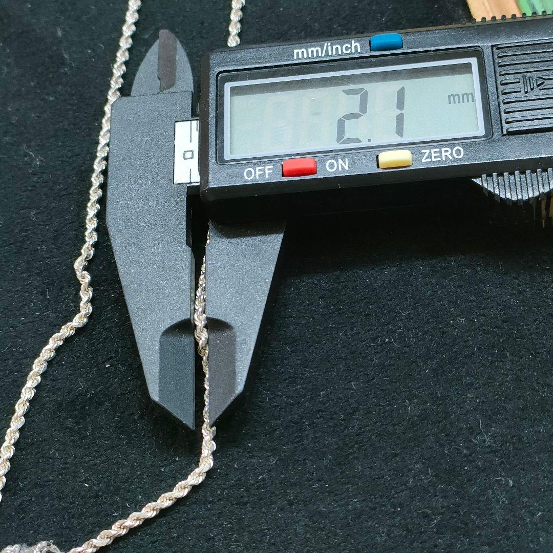 2AH93　真珠　925刻印　ダイヤモンド　ネックレス　シルバー