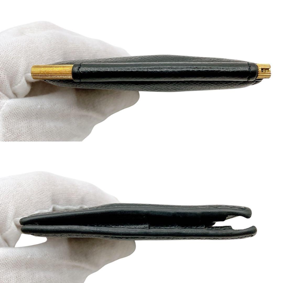 美品✨トムフォード　マネークリップ　カードケース　サフィアーノ　レザー　ブラック