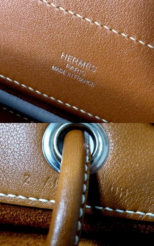 【2486】 未使用品 HERMES エルメス アリーヌ ミニ ゴールド Z刻