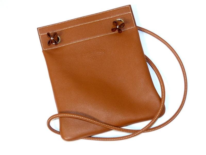 【2486】 未使用品 HERMES エルメス アリーヌ ミニ ゴールド Z刻