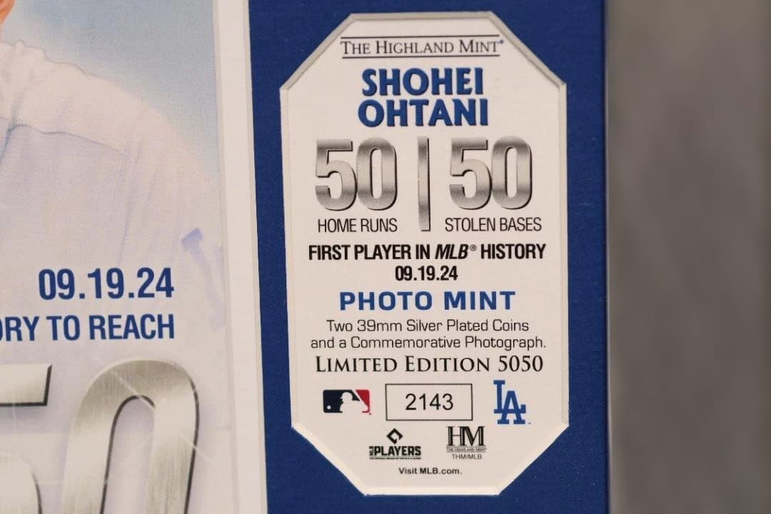 大谷翔平　50-50達成記念ダブルフォトミント