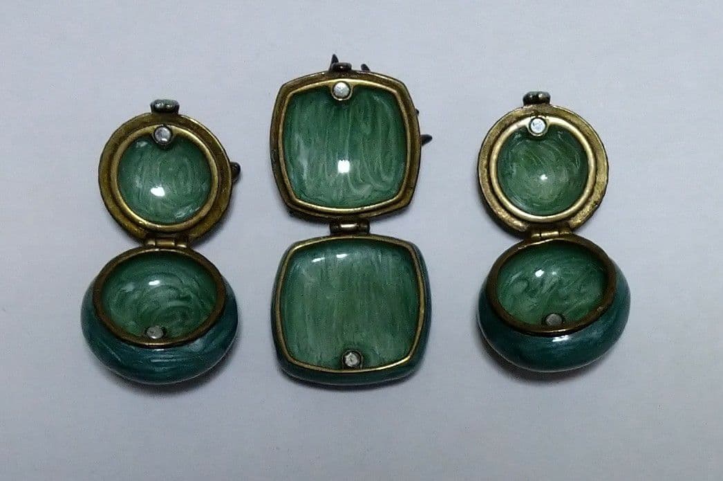 アンティーク　ピルケース.３点セット