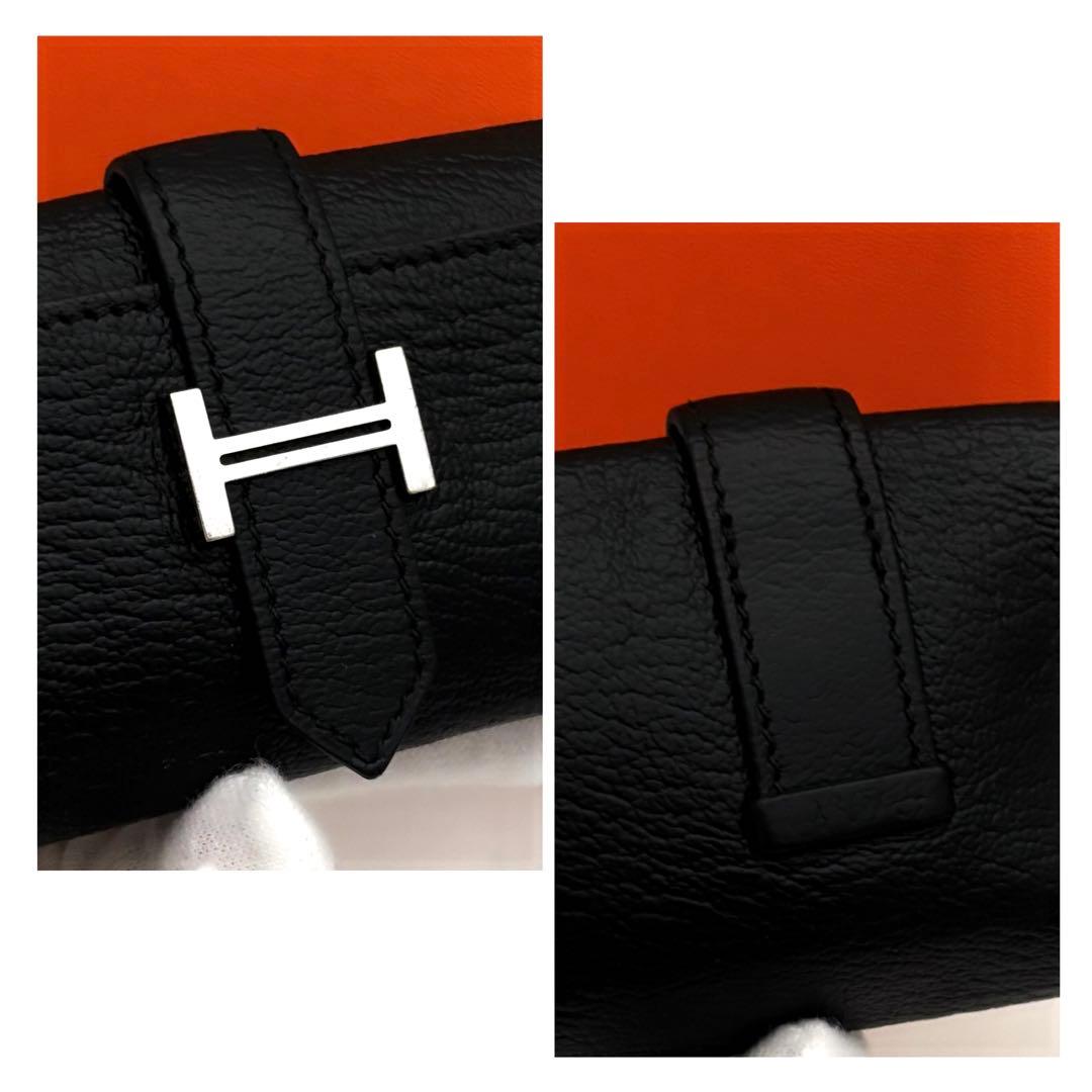 超希少✨️HERMES エルメス キーケース ブラック 黒 黄色 シルバー金具