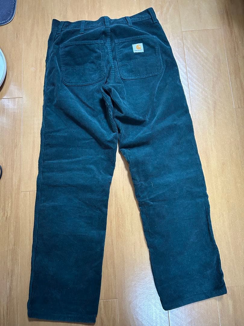 Carhartt ダークグリーン コーデュロイ パンツ