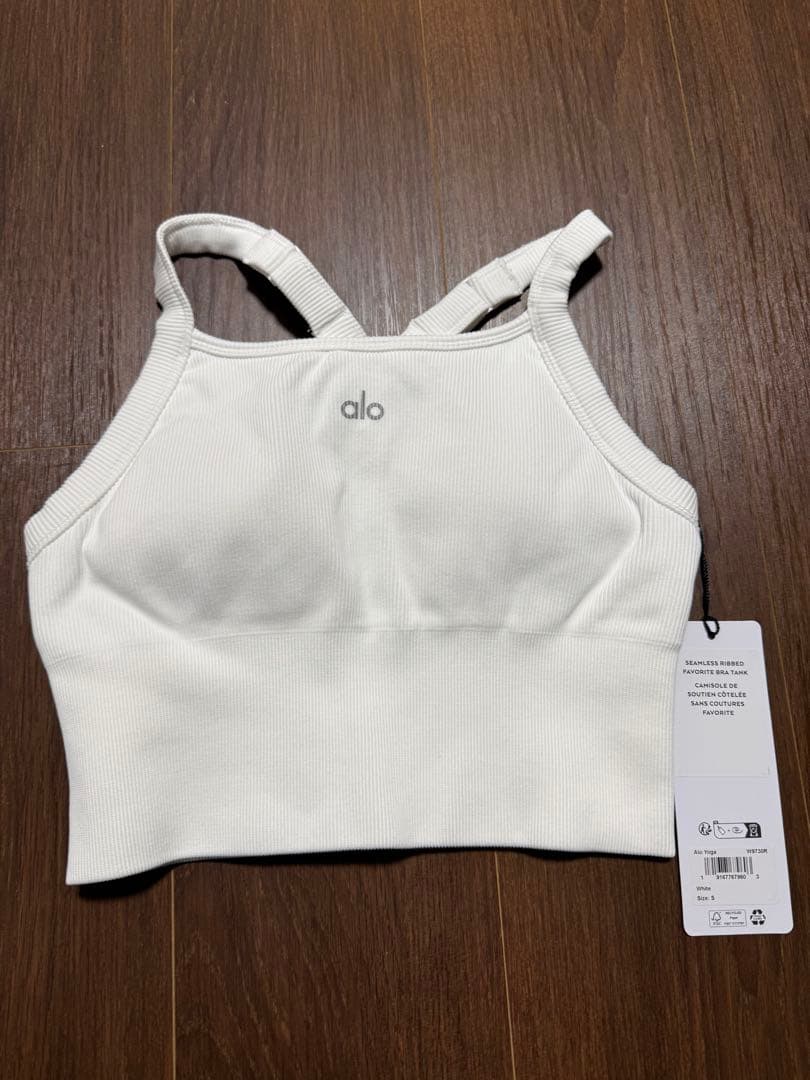 Alo yoga Seamless リブ フェイバリット ブラタンク