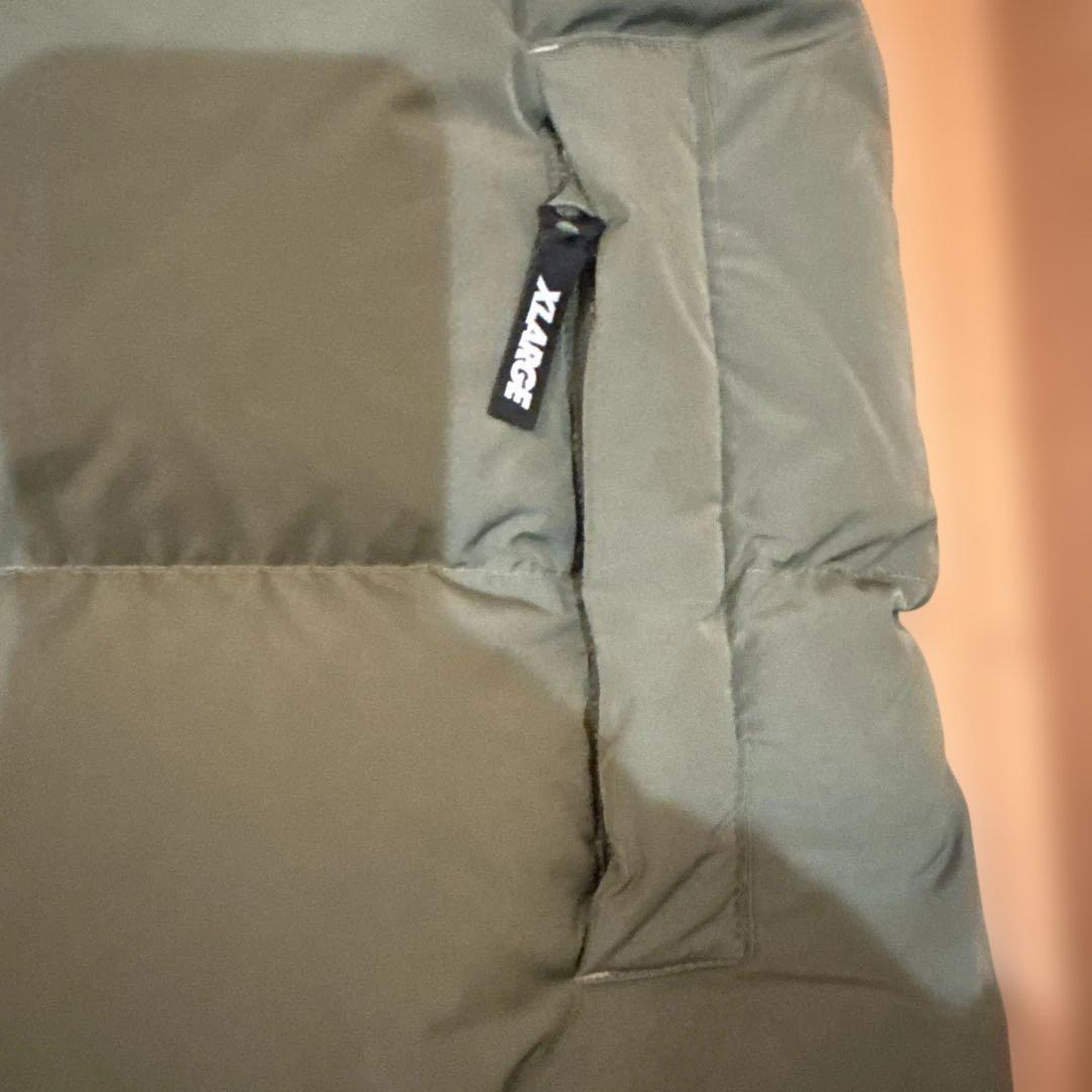 XLARGE オリーブ ダウンベスト XL 美品