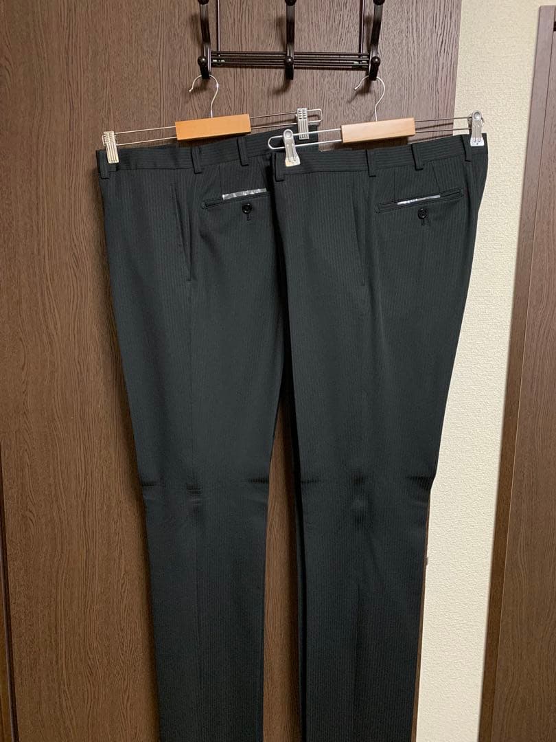 BB7新品未使用！超快適ストレッチ2パンツスーツ！ウォッシャブル！ブラック！小訳