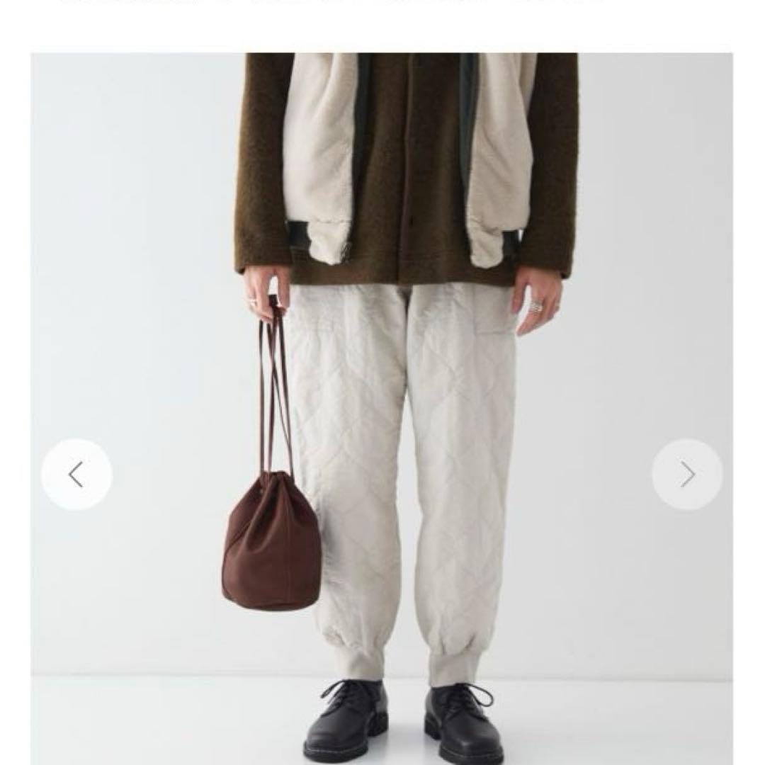 CONFECT バレンシアレザー巾着バッグ　ブラウン