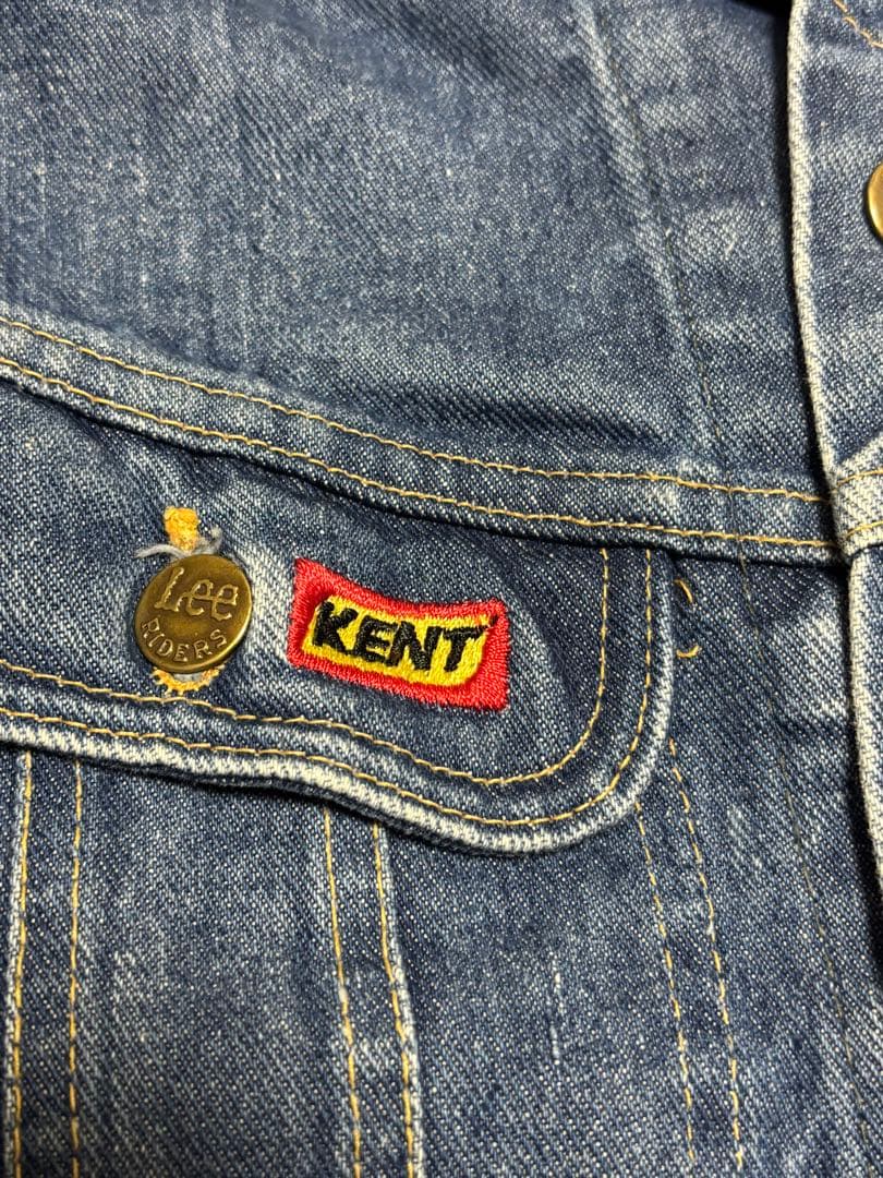 80s リー　デニムジャケット　101J ヴィンテージ　ジージャン　黒タグ