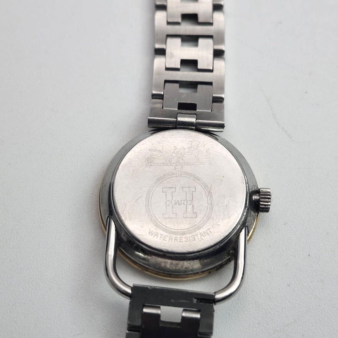 新品電池✨　エルメス アルソー 腕時計 レディース クォーツ 白文字盤　Hロゴ