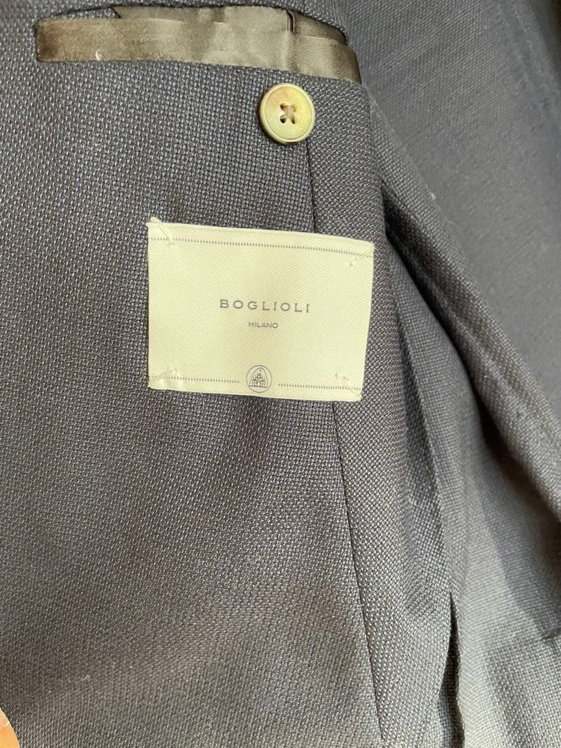 BOGLIOLI ネイビー ダブルブレストジャケット