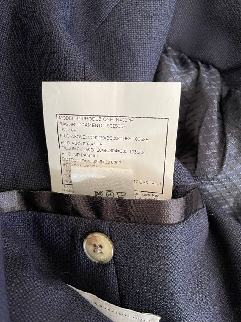 BOGLIOLI ネイビー ダブルブレストジャケット