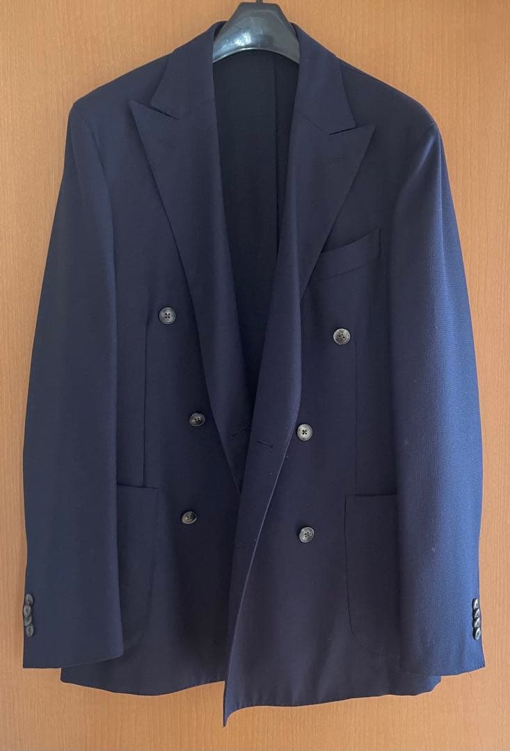 BOGLIOLI ネイビー ダブルブレストジャケット