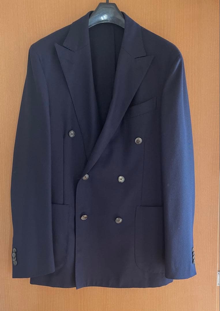 BOGLIOLI ネイビー ダブルブレストジャケット