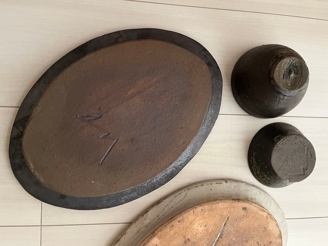 美品　遠藤素子　オーバル器4点セット