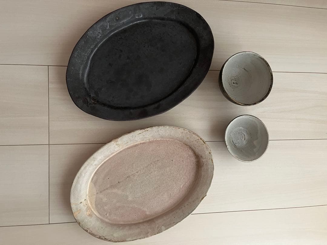 美品　遠藤素子　オーバル器4点セット