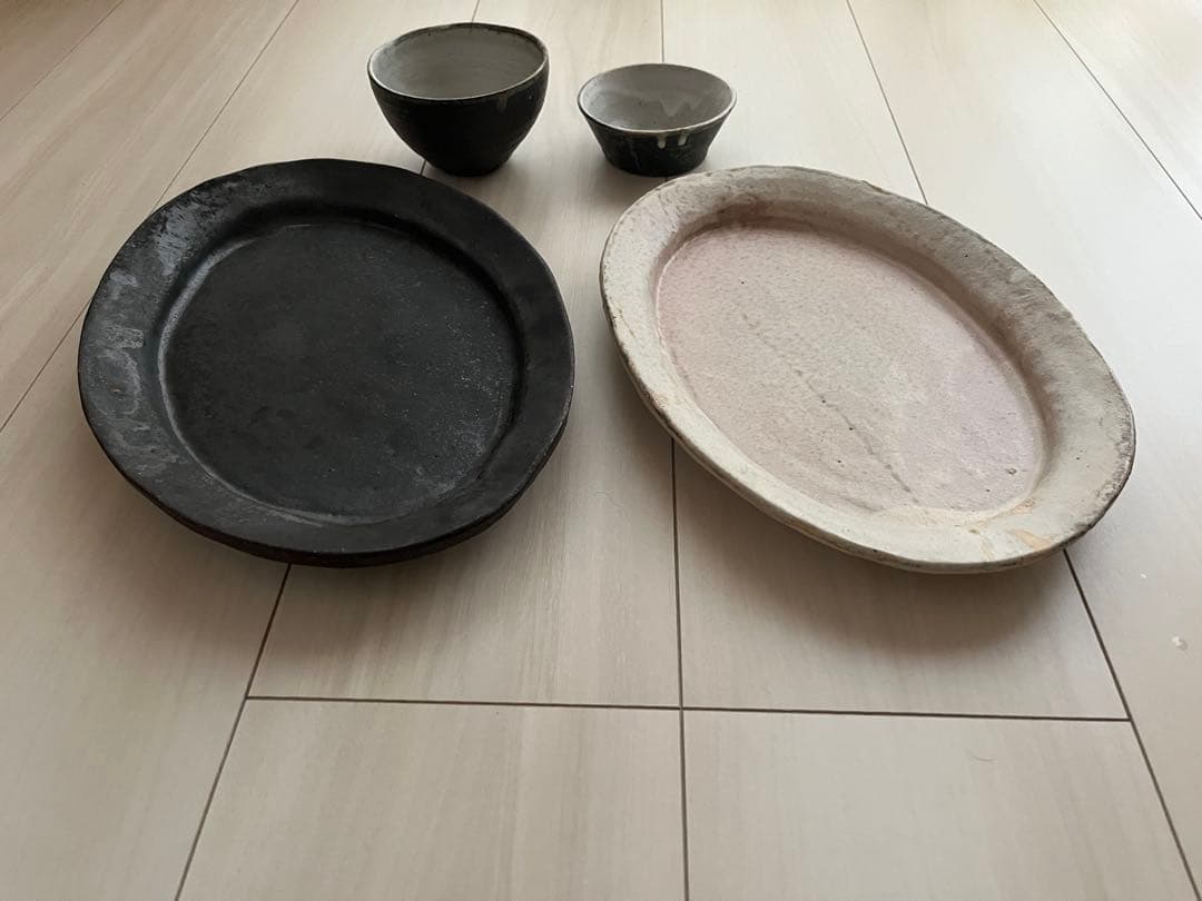 美品　遠藤素子　オーバル器4点セット