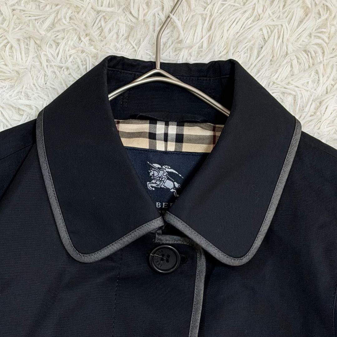 16244✨バーバリーロンドン トレンチコート 裏地ノバチェック 黒 11