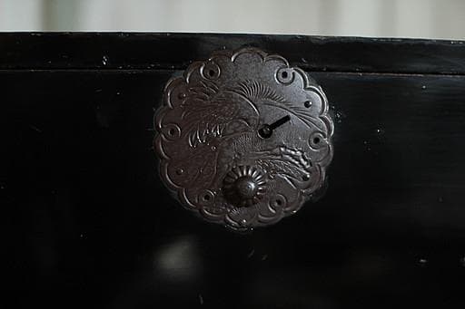 綺麗な丸金具庄内箪笥　2段　中桐　タンス　収納　古家具　古民家　時代家具