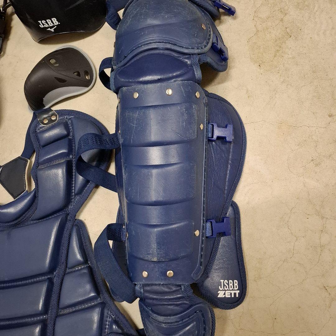 一般軟式キャッチャー防具フルセット(ZETT他)　良品！