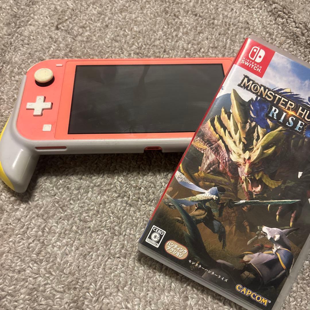 Nintendo Switch Lite ピンク　モンハンライズ