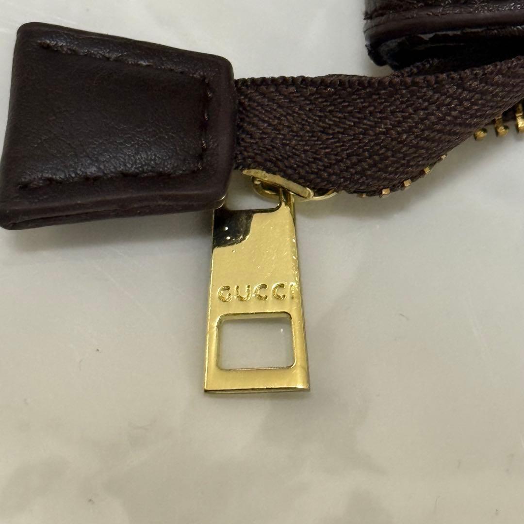 GUCCI グッチ GG シェリーライン トートバッグ ブラウン キャンバス