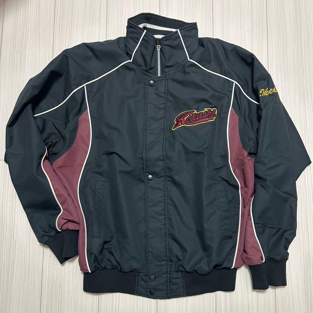 国士舘大学 硬式野球部asics ジャケット 黒・ワインレッド