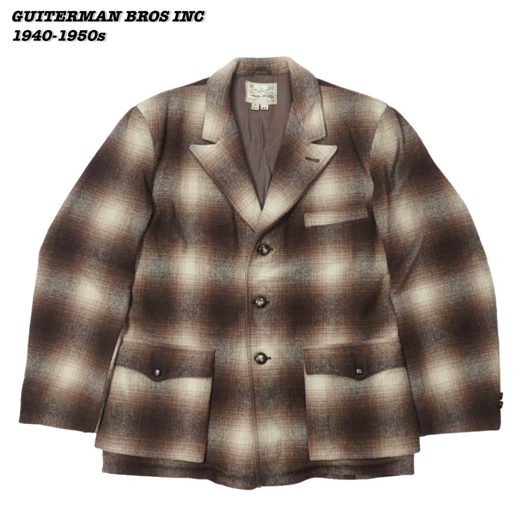 ジャケット・アウター GUITERMAN BROS INC WOOL COAT 1940s 1950s