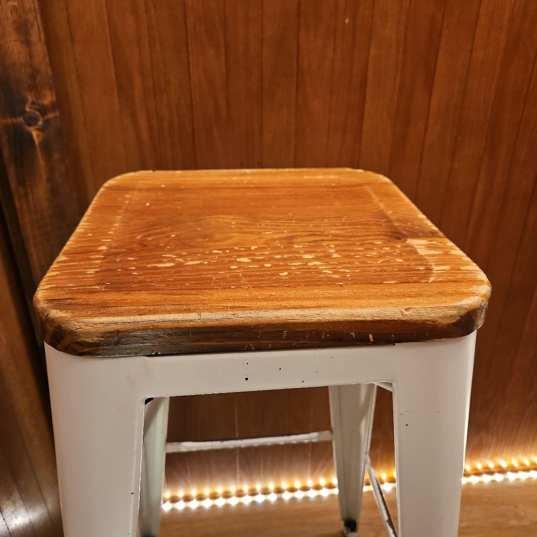 ２脚セット スタッキングスツール ヴィンテージスツール カウンターチェア B