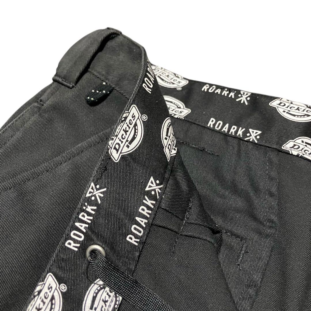 ROARK × Dickies ワークパンツ Lサイズ ブラック 黒