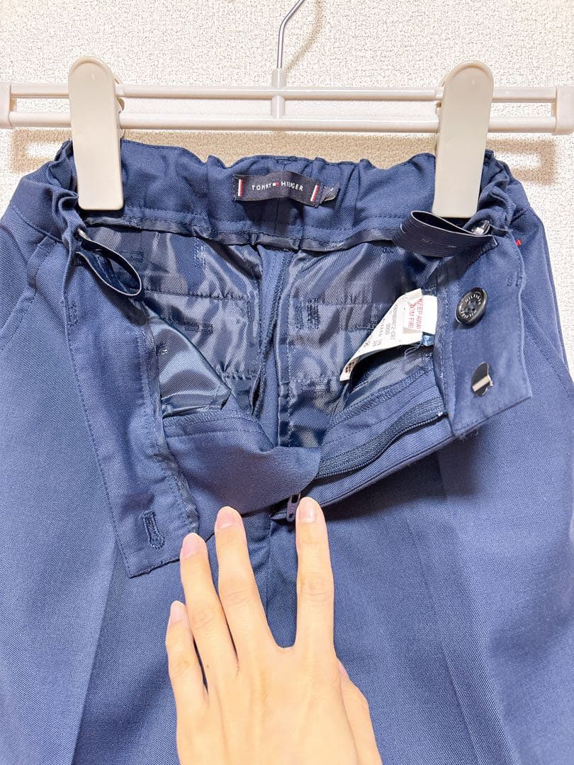 卒園式、入学式に☆ トミーヒルフィガー セットアップ 128サイズ ネイビー