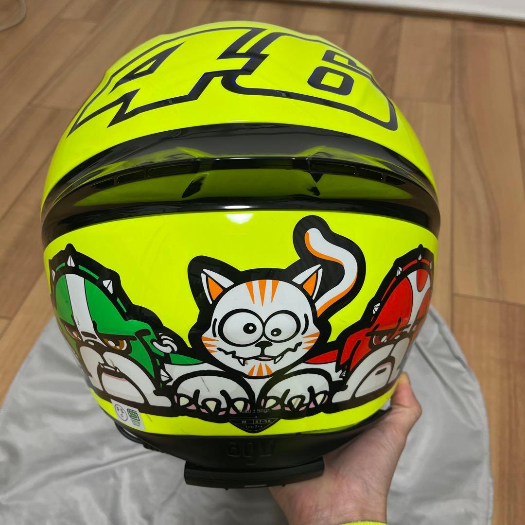 AGV フルフェイス　ヘルメット イエロー　カルド　インカム付き　Mサイズ