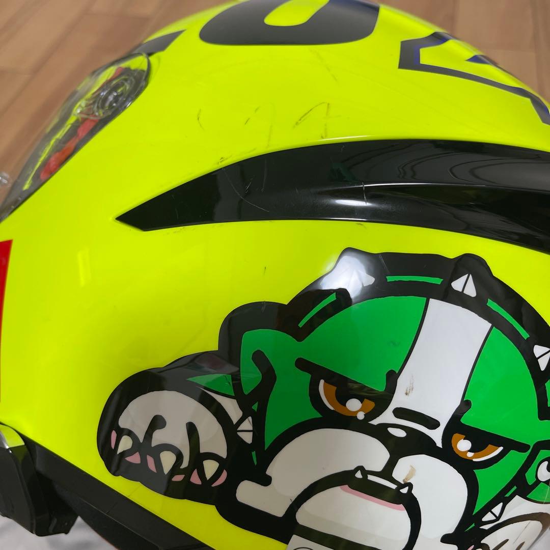 AGV フルフェイス　ヘルメット イエロー　カルド　インカム付き　Mサイズ