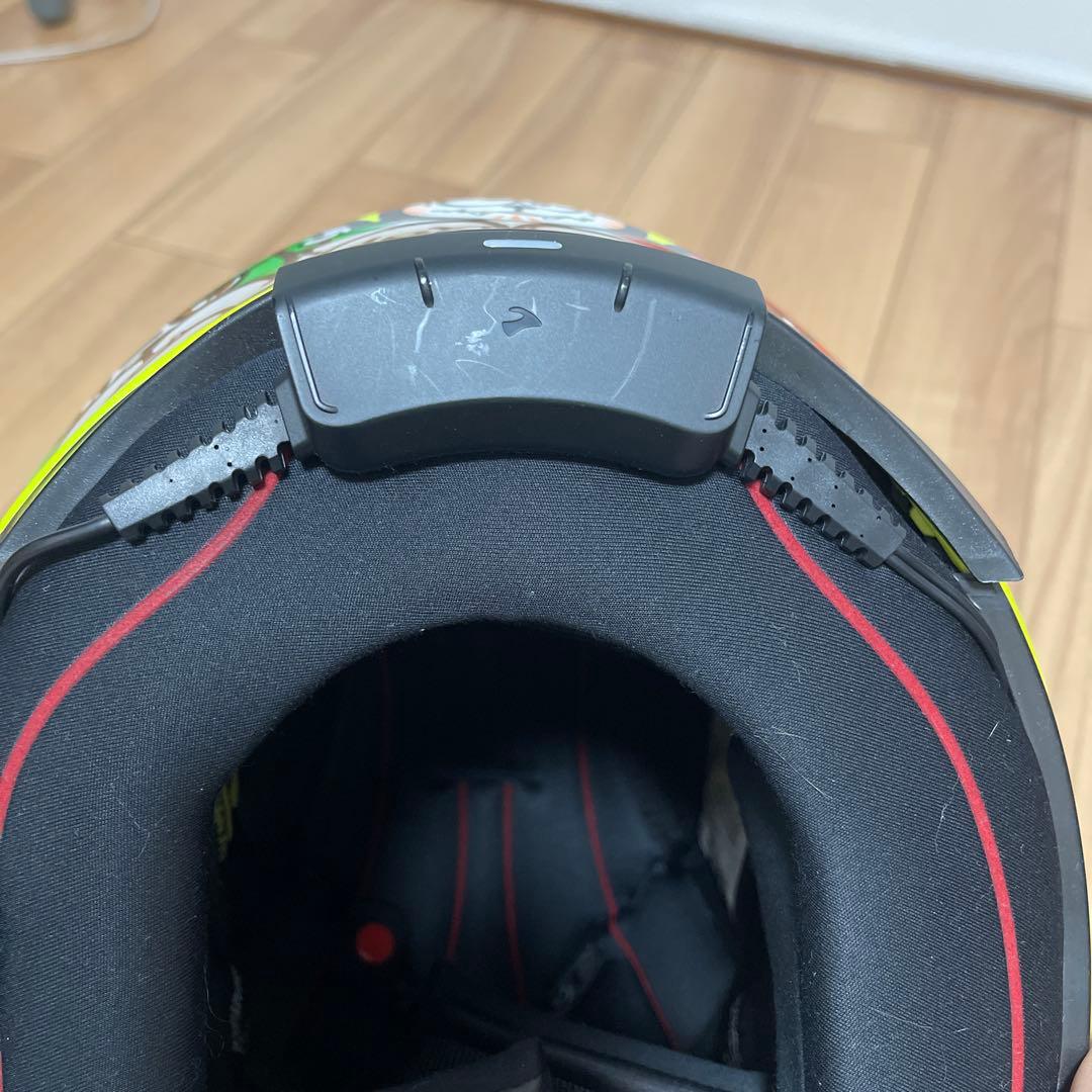 AGV フルフェイス　ヘルメット イエロー　カルド　インカム付き　Mサイズ