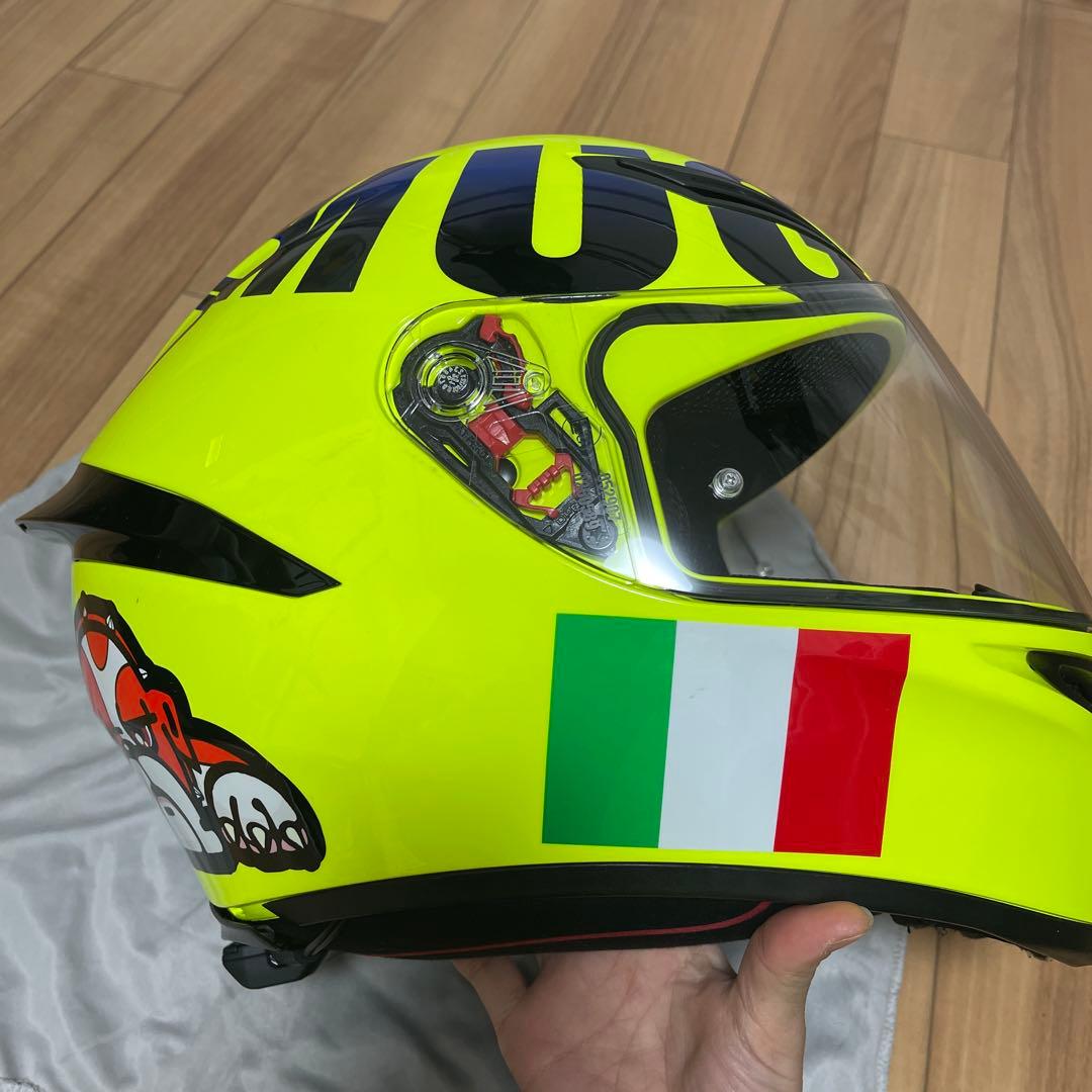 AGV フルフェイス　ヘルメット イエロー　カルド　インカム付き　Mサイズ