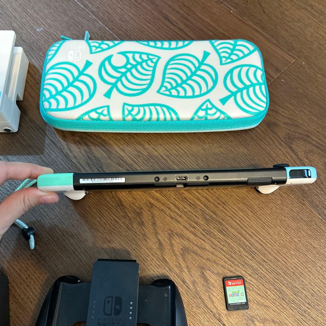 Nintendo Switch本体、ソフト、ドックあつまれどうぶつの森セット一式