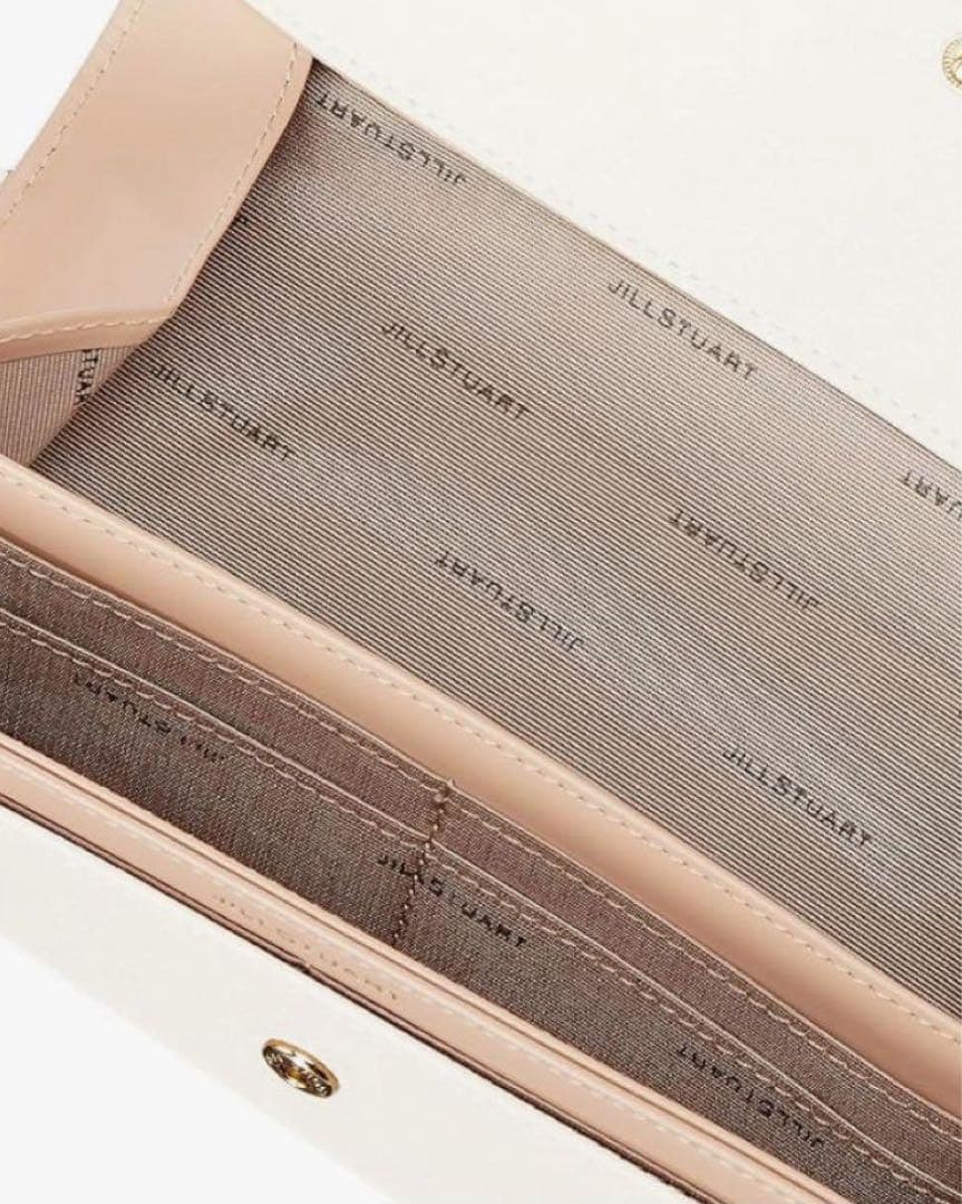 新品☆ジルスチュアート☆エターナル☆かぶせ長財布☆リングチャーム