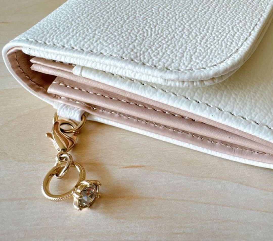 新品☆ジルスチュアート☆エターナル☆かぶせ長財布☆リングチャーム