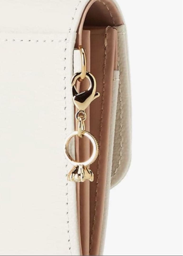 新品☆ジルスチュアート☆エターナル☆かぶせ長財布☆リングチャーム