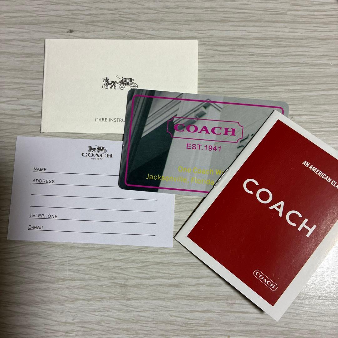 コーチ オールブラックトートバッグ　保存袋付き