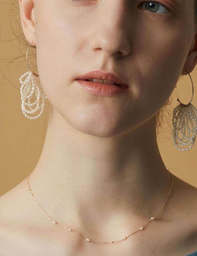 現行品　極美品ageteアガット　K10パールネックレス★エテ★スタージュエリー